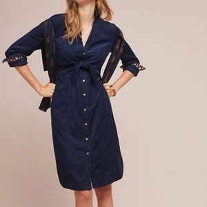 Anthropologie Maeve Winchester Shirt Dress Size 12